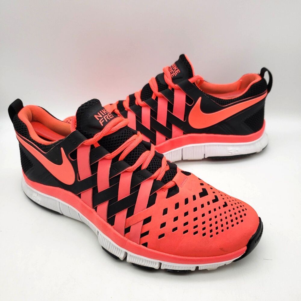 Nike Free Trainer 5.0 Black/Atomic Red training Shoes 579809 006 Mens Sz 10 - Picture 2 of 8